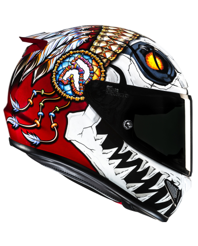 CASCO HJC RPHA 12 SKULLY MC1