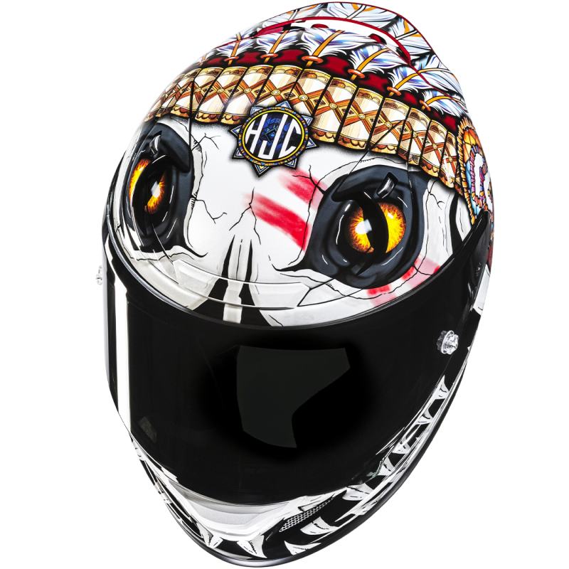 CASCO HJC RPHA 12 SKULLY MC1