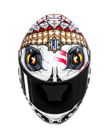 CASCO HJC RPHA 12 SKULLY MC1