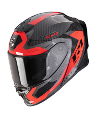 CASCO SCORPION EXO-R1 EVO CARBON AIR PROPEL BLACK/RED