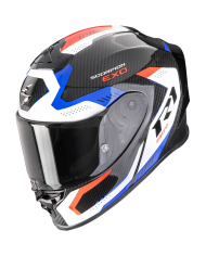 CASCO SCORPION EXO-R1 EVO CARBON AIR PROPEL BLACK/WHITE/RED