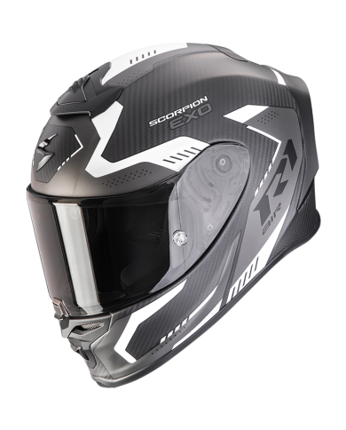 CASCO SCORPION EXO-R1 EVO CARBON AIR PROPEL BLACK MATT/SILVER