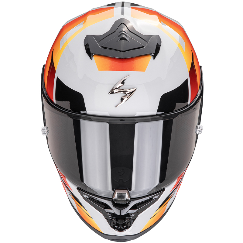 CASCO SCORPION EXO-R1 EVO II AIR ADRENALINE GREY/RED/ORANGE
