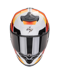 CASCO SCORPION EXO-R1 EVO II AIR ADRENALINE GREY/RED/ORANGE