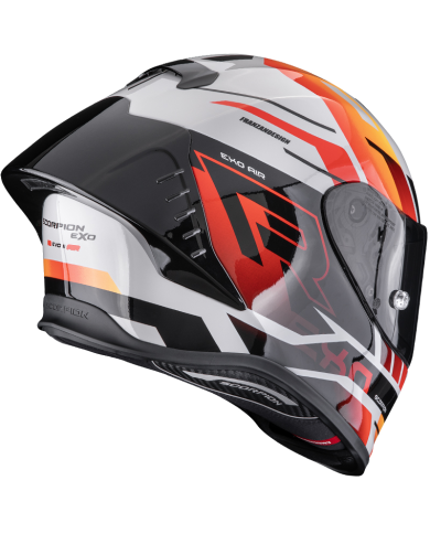 CASCO SCORPION EXO-R1 EVO II AIR ADRENALINE GREY/RED/ORANGE