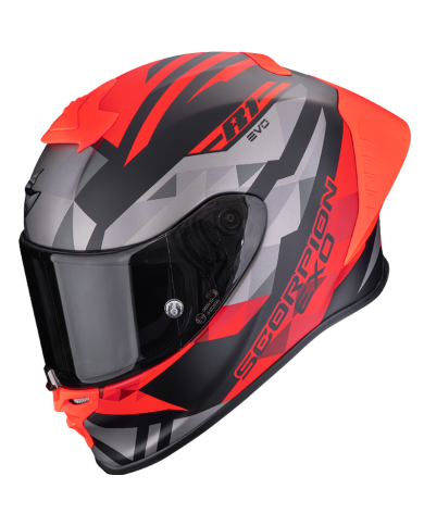 CASCO SCORPION EXO-R1 EVO II AIR VALERE BLACK MATT/RED
