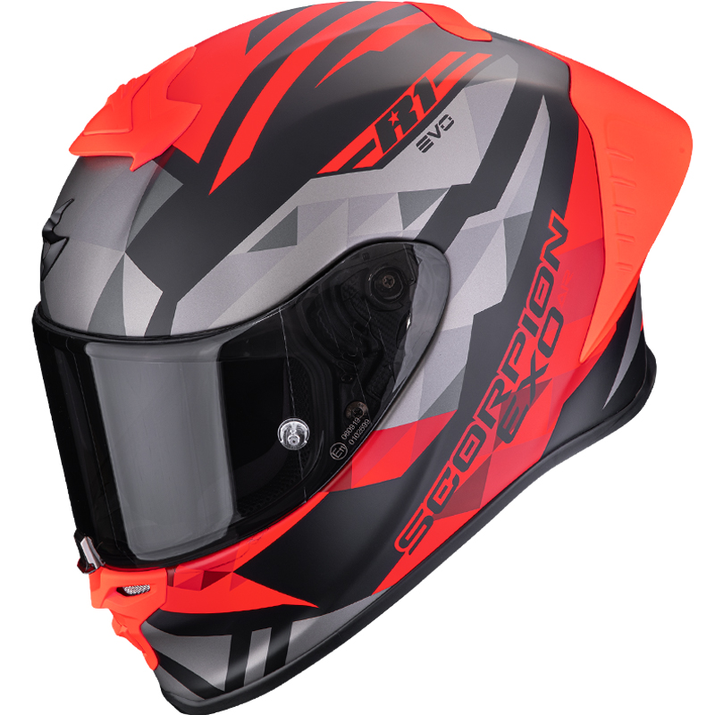 CASCO SCORPION EXO-R1 EVO II AIR VALERE BLACK MATT/RED