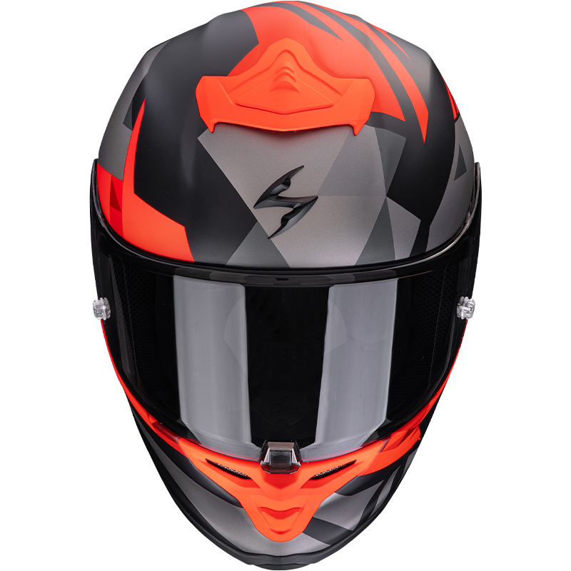 CASCO SCORPION EXO-R1 EVO II AIR VALERE BLACK MATT/RED