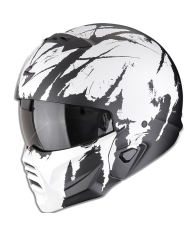 CASCO SCORPION EXO-COMBAT II MARAUDER BLACK MATT/WHITE