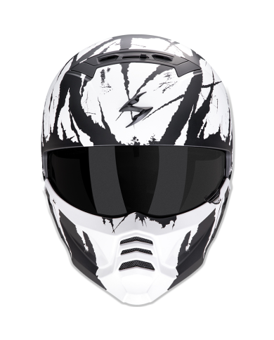 CASCO SCORPION EXO-COMBAT II MARAUDER BLACK MATT/WHITE