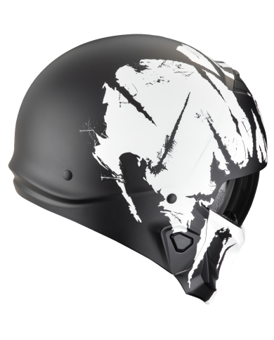 CASCO SCORPION EXO-COMBAT II MARAUDER BLACK MATT/WHITE