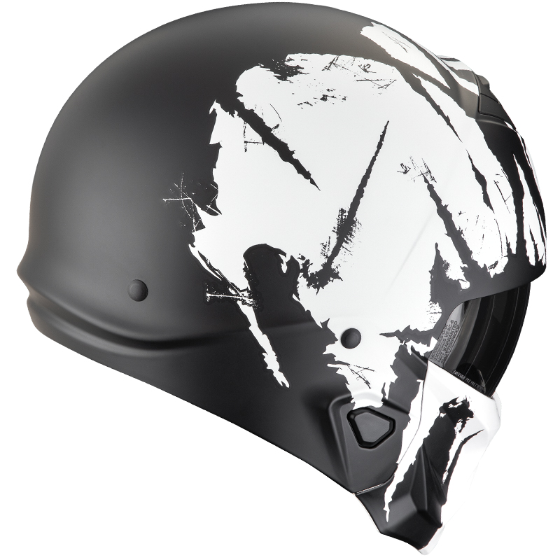 CASCO SCORPION EXO-COMBAT II MARAUDER BLACK MATT/WHITE