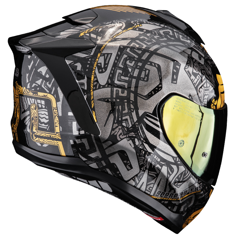 CASCO SCORPION EXO-1500 AIR APUS BLACK/GREY/GOLD