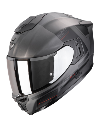 CASCO SCORPION EXO-1500 AIR DUAL SILVER MATT/BLACK/RED