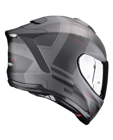 CASCO SCORPION EXO-1500 AIR DUAL SILVER MATT/BLACK/RED