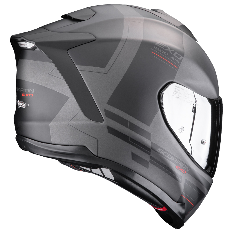 CASCO SCORPION EXO-1500 AIR DUAL SILVER MATT/BLACK/RED