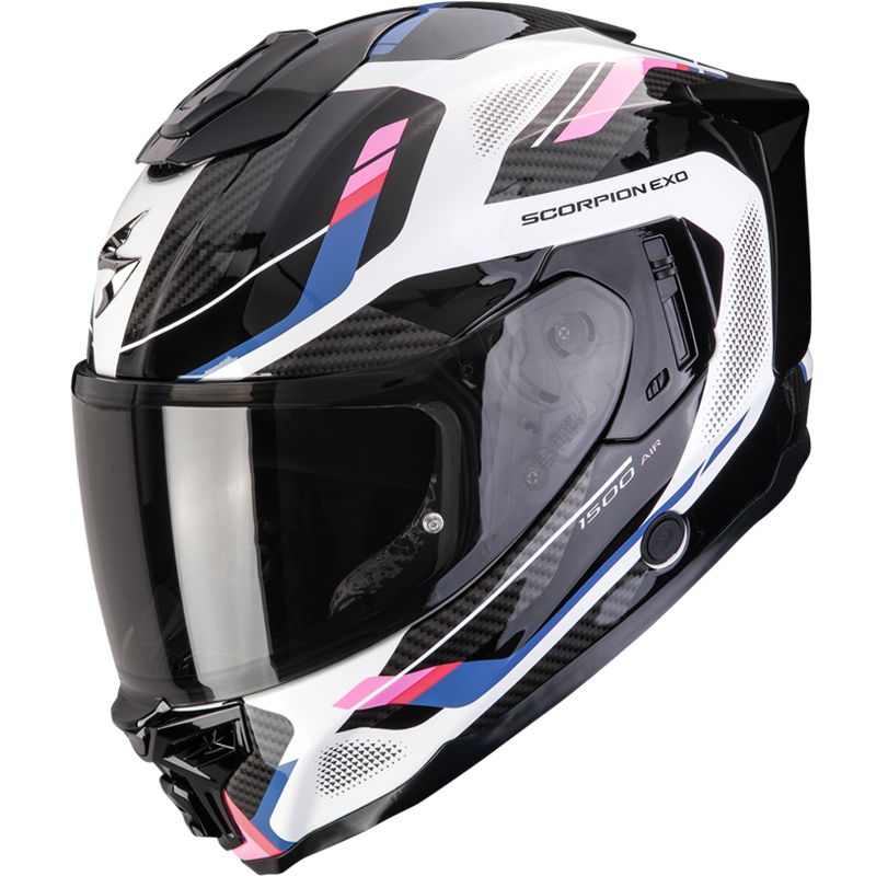 CASCO SCORPION EXO-1500 AIR SLEEK WHITE/BLACK/FUCSIA