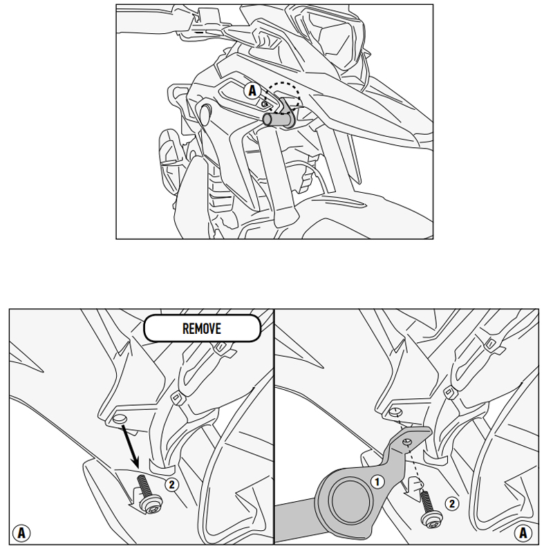 SOPORTE DE FAROS ADICIONALES GIVI LS5126 BMW G 310 GS
