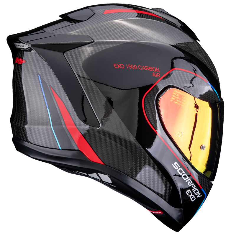 CASCO SCORPION EXO-1500 CARBON AIR MUNDI BLACK/RED