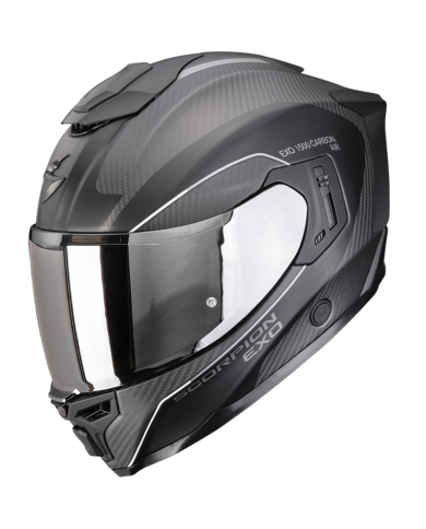 CASCO SCORPION EXO-1500 CARBON AIR MUNDI BLACK MATT/SILVER