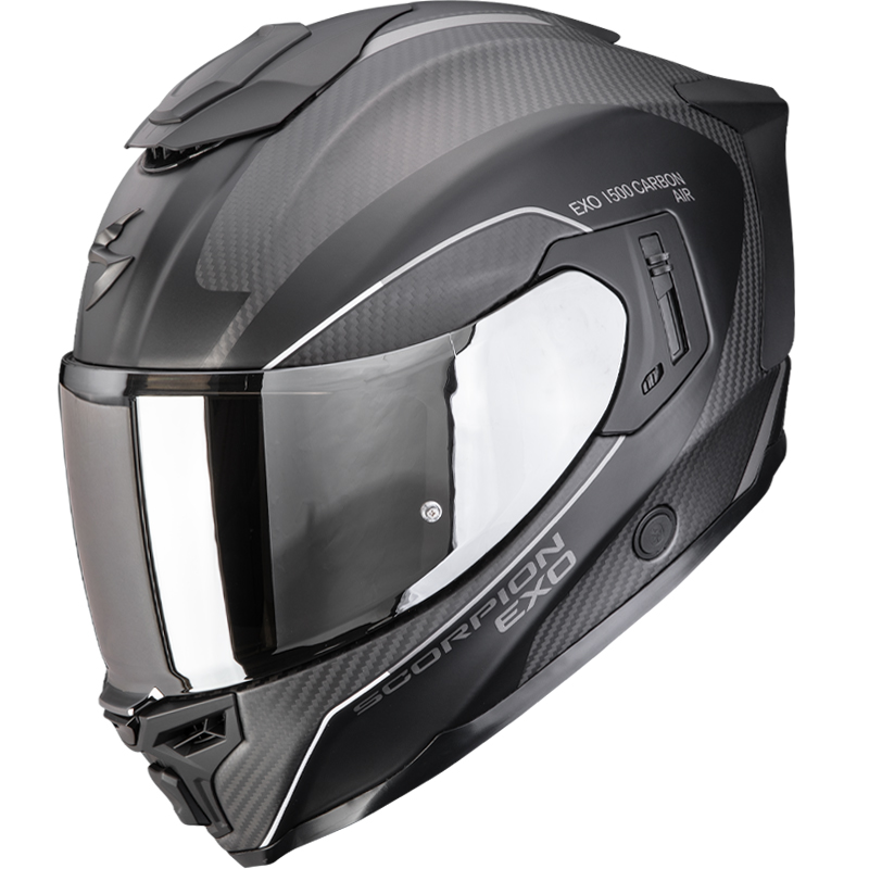 CASCO SCORPION EXO-1500 CARBON AIR MUNDI BLACK MATT/SILVER