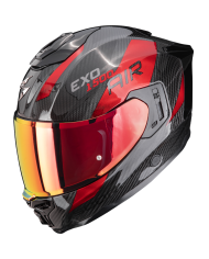 CASCO SCORPION EXO-1500 CARBON AIR PLATTED BLACK/RED