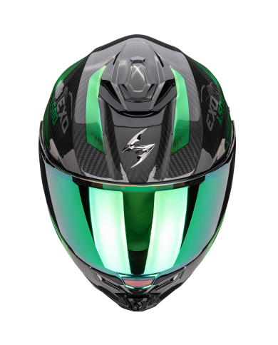 CASCO SCORPION EXO-1500 CARBON AIR PLATTED BLACK/GREEN