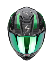 CASCO SCORPION EXO-1500 CARBON AIR PLATTED BLACK/GREEN