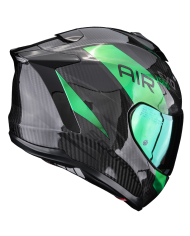 CASCO SCORPION EXO-1500 CARBON AIR PLATTED BLACK/GREEN