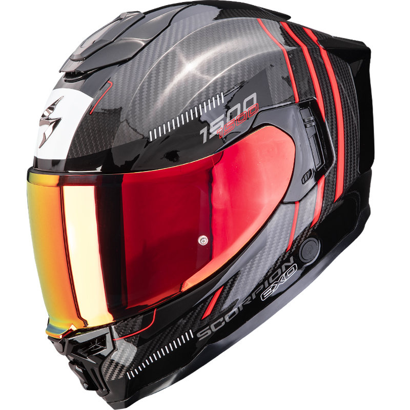 CASCO SCORPION EXO-1500 CARBON AIR CITY BLACK/RED