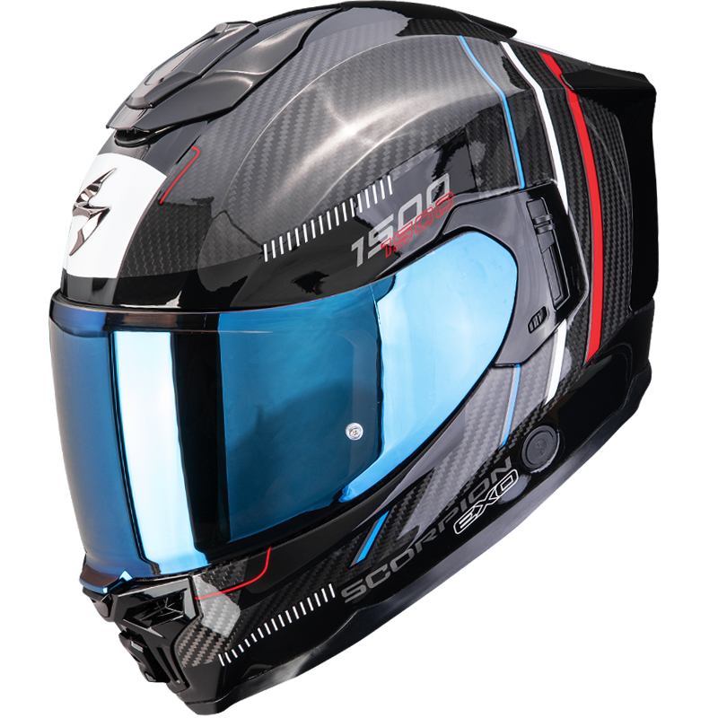 CASCO SCORPION EXO-1500 CARBON AIR CITY BLACK/RED/BLUE