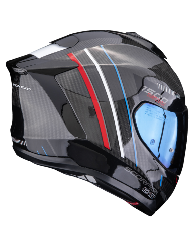 CASCO SCORPION EXO-1500 CARBON AIR CITY BLACK/RED/BLUE