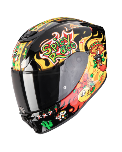 CASCO SCORPION EXO-JNR AIR YUCATAN BLACK/YELLOW/RED