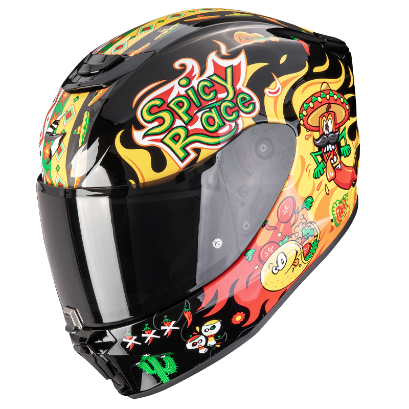 CASCO SCORPION EXO-JNR AIR YUCATAN BLACK/YELLOW/RED