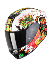 CASCO SCORPION EXO-JNR AIR YUCATAN WHITE/ORANGE/BLACK