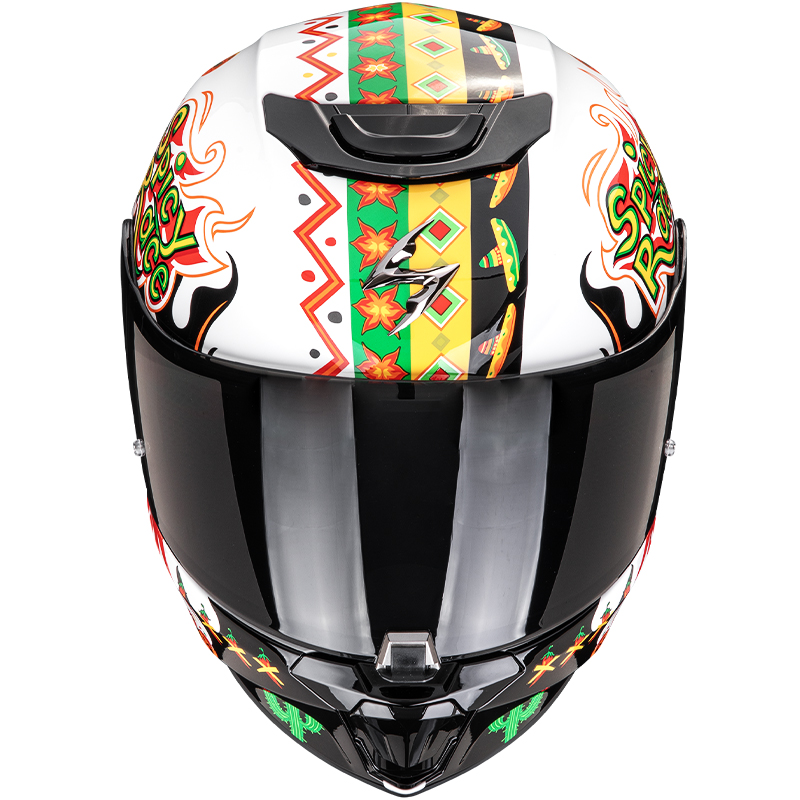 CASCO SCORPION EXO-JNR AIR YUCATAN WHITE/ORANGE/BLACK