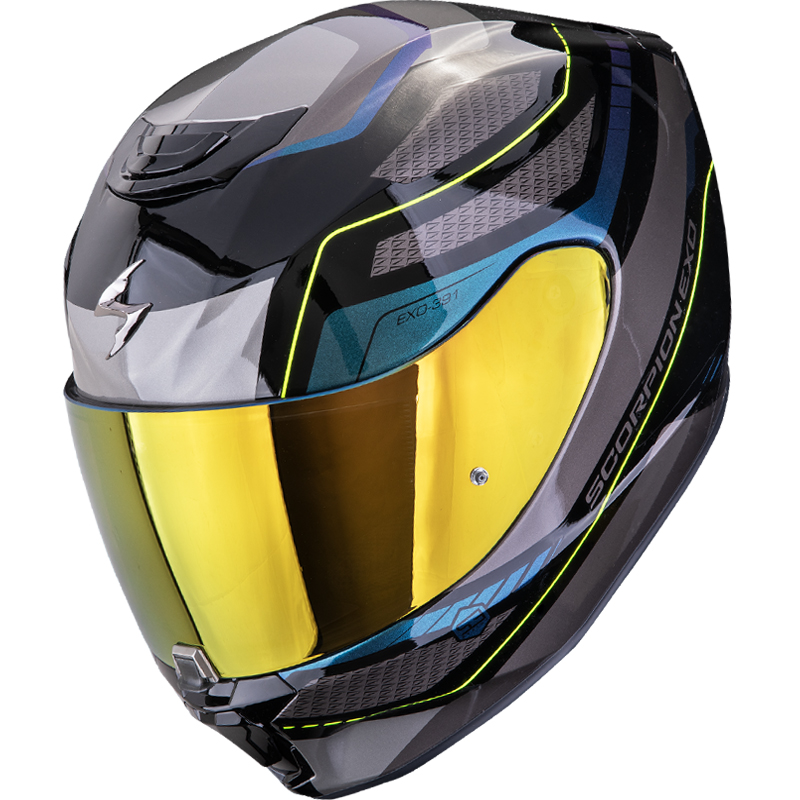 CASCO SCORPION EXO-391 LEO BLACK/BLUE