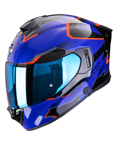 CASCO SCORPION EXO-530 AIR CLIP BLUE/BLACK/RED