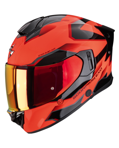 CASCO SCOPION EXO-530 AIR CLIP RED/BLACK