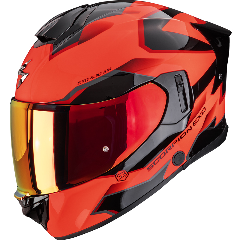 CASCO SCOPION EXO-530 AIR CLIP RED/BLACK