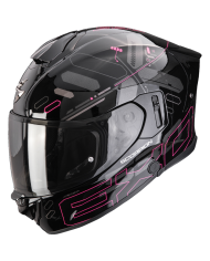 CASCO SCORPION EXO-530 AIR FOND BLACK/FUCSIA