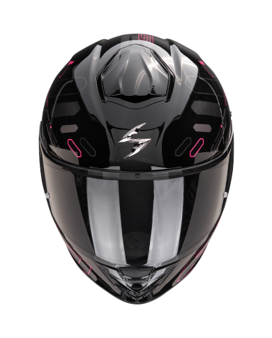 CASCO SCORPION EXO-530 AIR FOND BLACK/FUCSIA