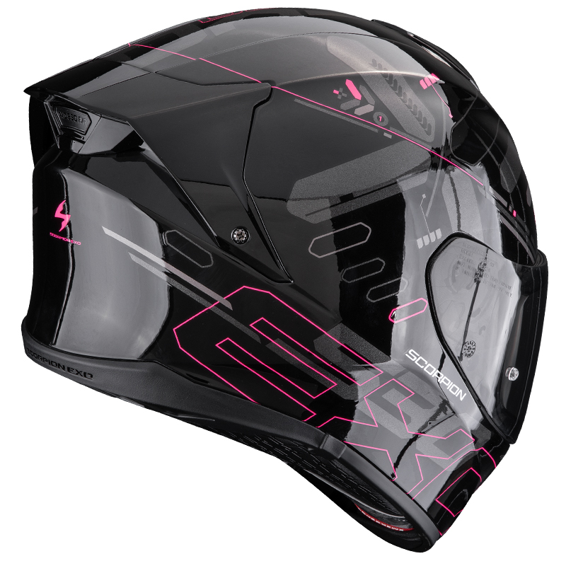 CASCO SCORPION EXO-530 AIR FOND BLACK/FUCSIA