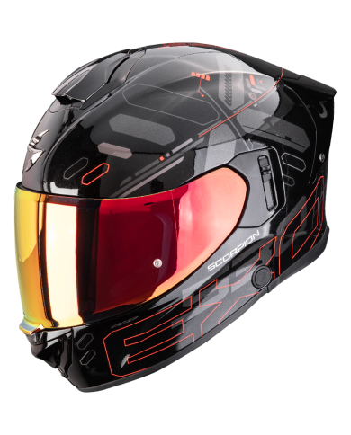 CASCO SCORPION EXO-530 AIR FOND BLACK/RED