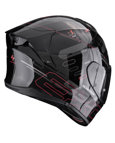 CASCO SCORPION EXO-530 AIR FOND BLACK/RED