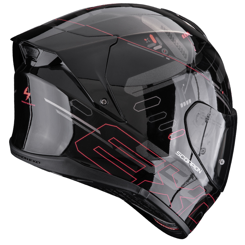 CASCO SCORPION EXO-530 AIR FOND BLACK/RED