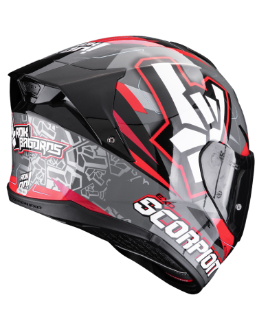 CASCO SCORPION EXO-530 AIR ROK GREY/BLACK/RED
