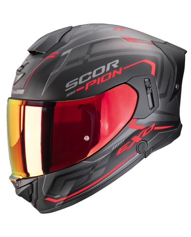 CASCO SCORPION EXO-530 AIR SLOPE BLACK MATT/RED