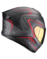 CASCO SCORPION EXO-530 AIR SLOPE BLACK MATT/RED