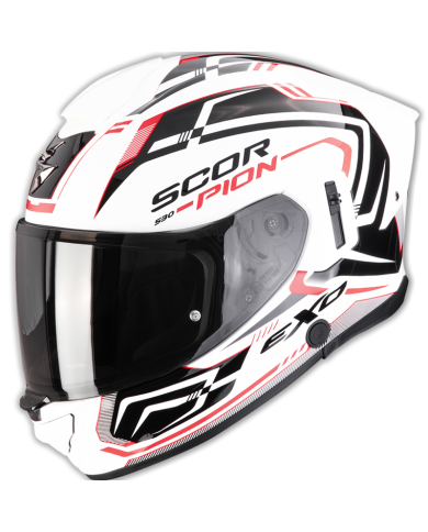 CASCO SCORPION EXO-530 AIR SLOPE WHITE/BLACK/RED